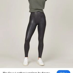 Spanx Faux Leather Leggings - Black